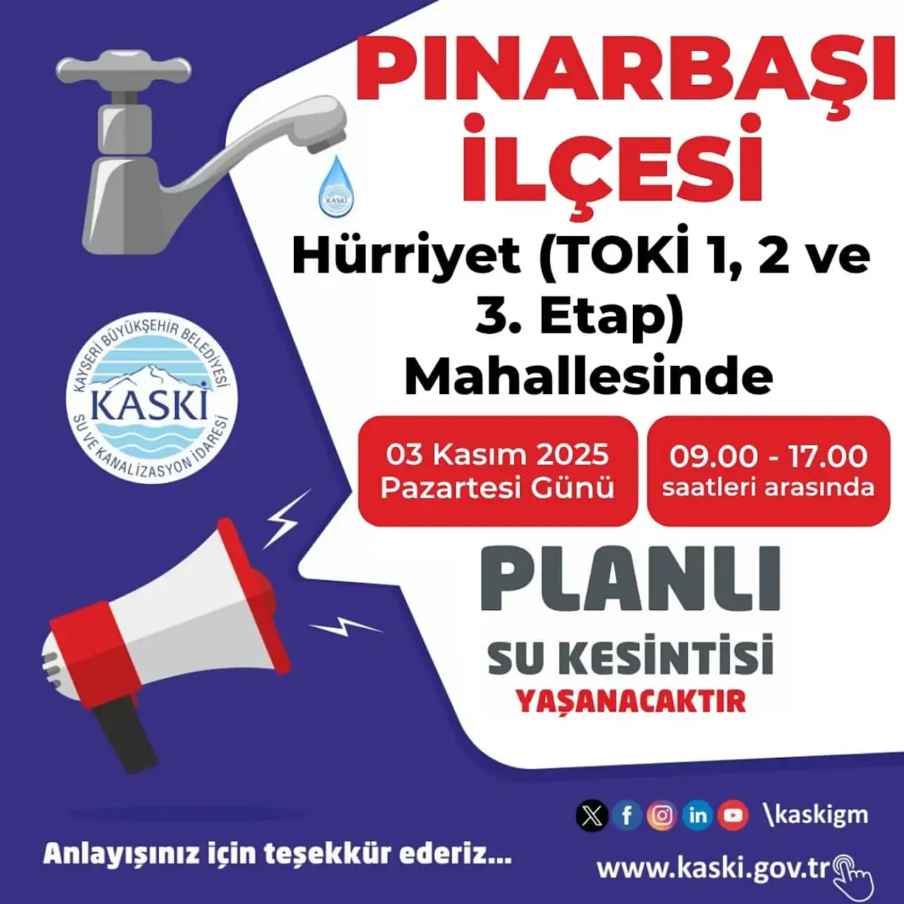 O ilçelerde yaşayanlar dikkat! Saatlerce su kesintisi yaşanacak