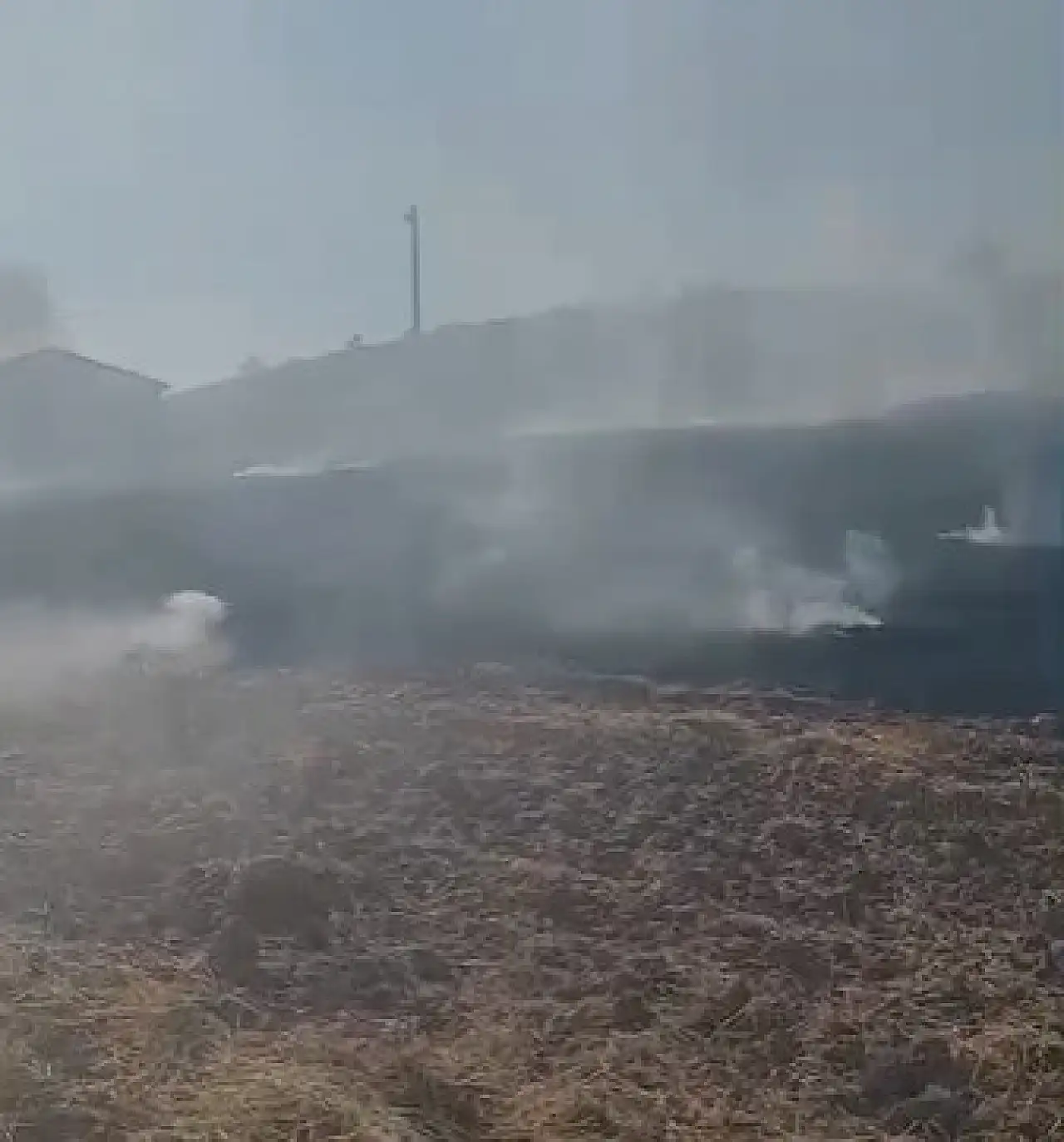 Erkilet Kuşçu'da yangın