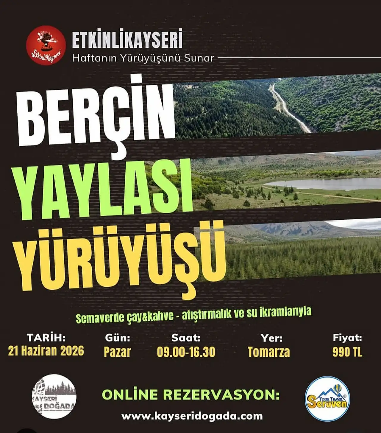 Kayseri'de Bergin Yaylası'na gidilecek