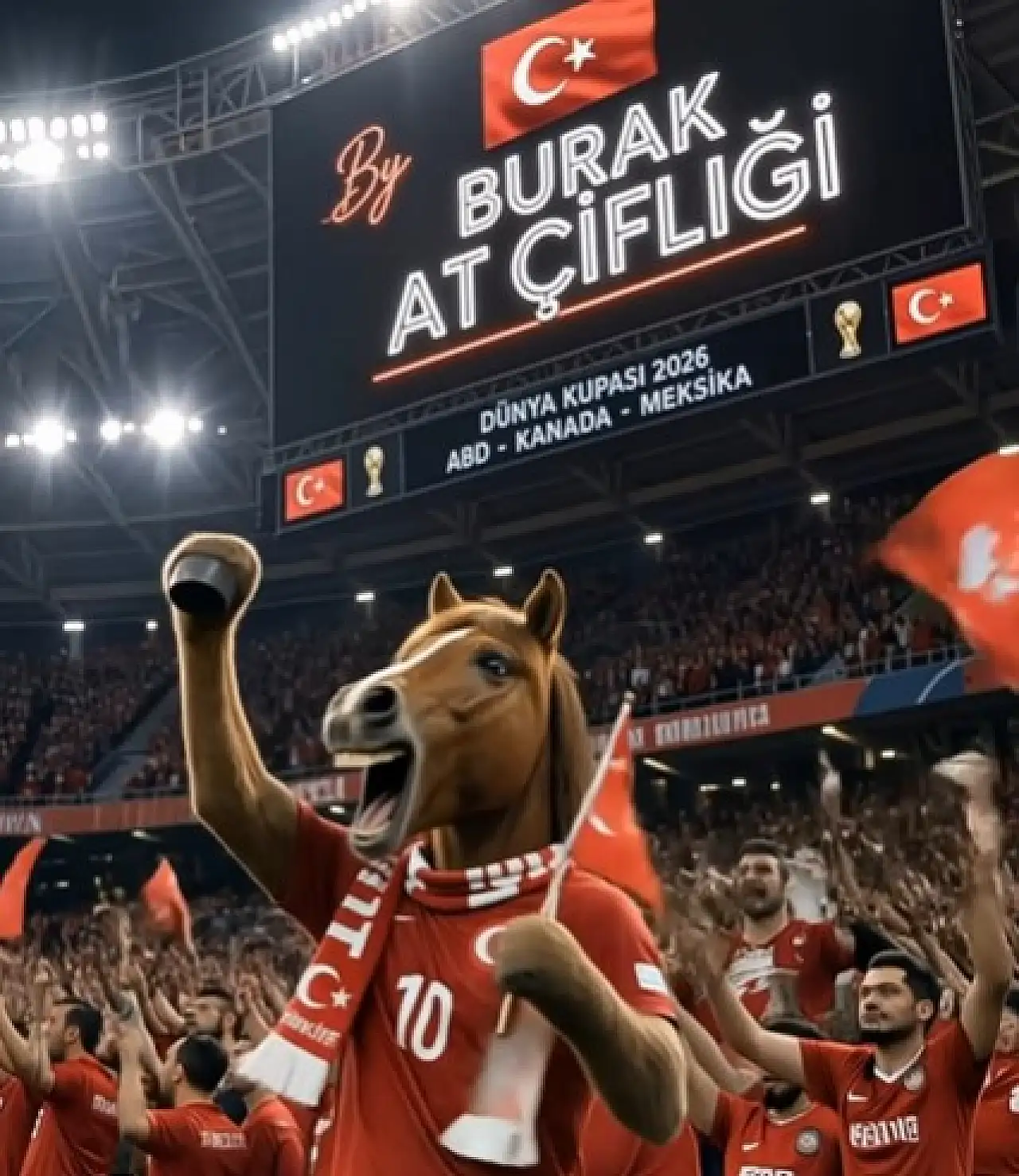 Kayseri'de milli maç heyecanı Burak At Çiftliği'nde yaşanacak