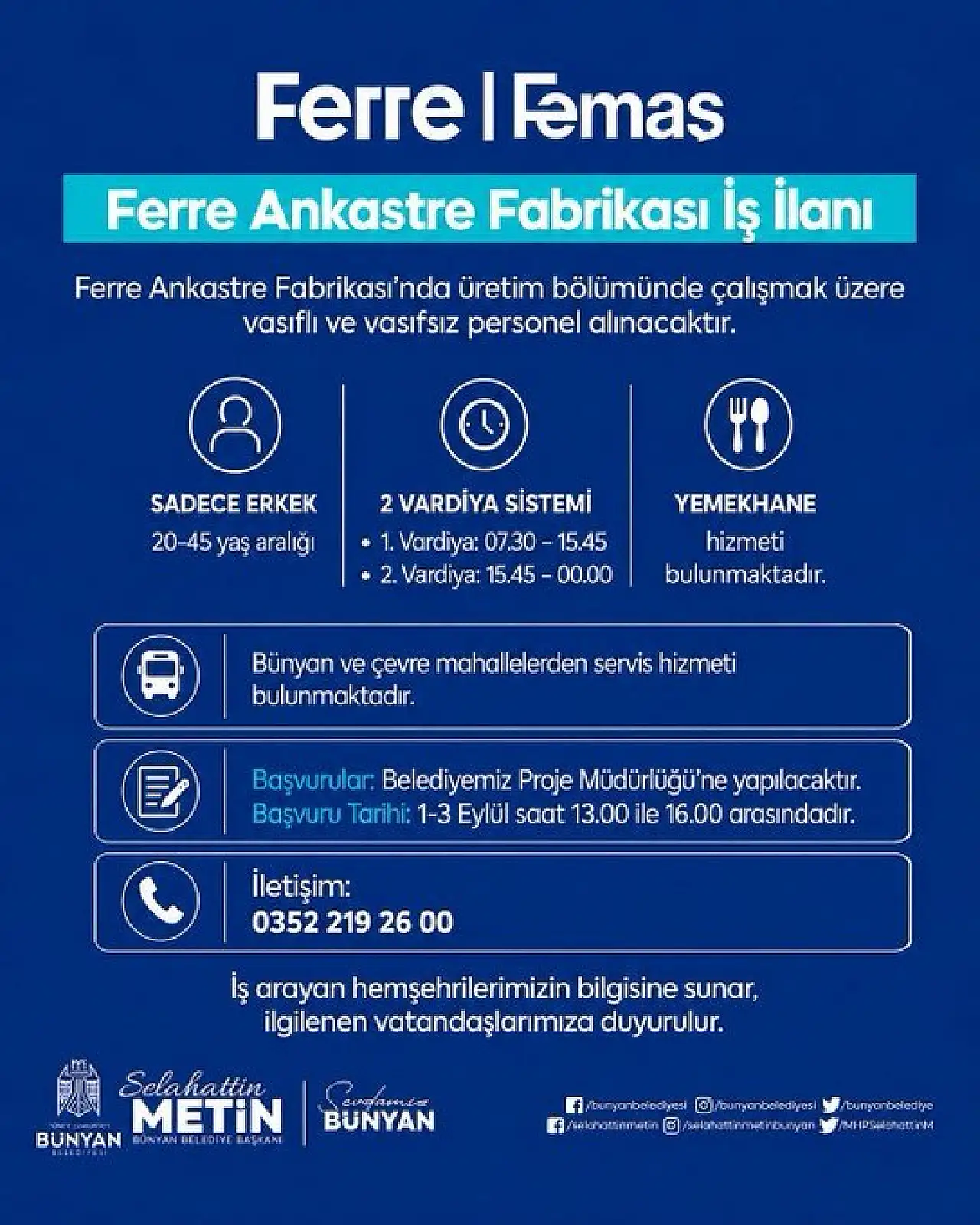 Belediye duyurdu: Vasıflı ve vasıfsız işçi alınacak