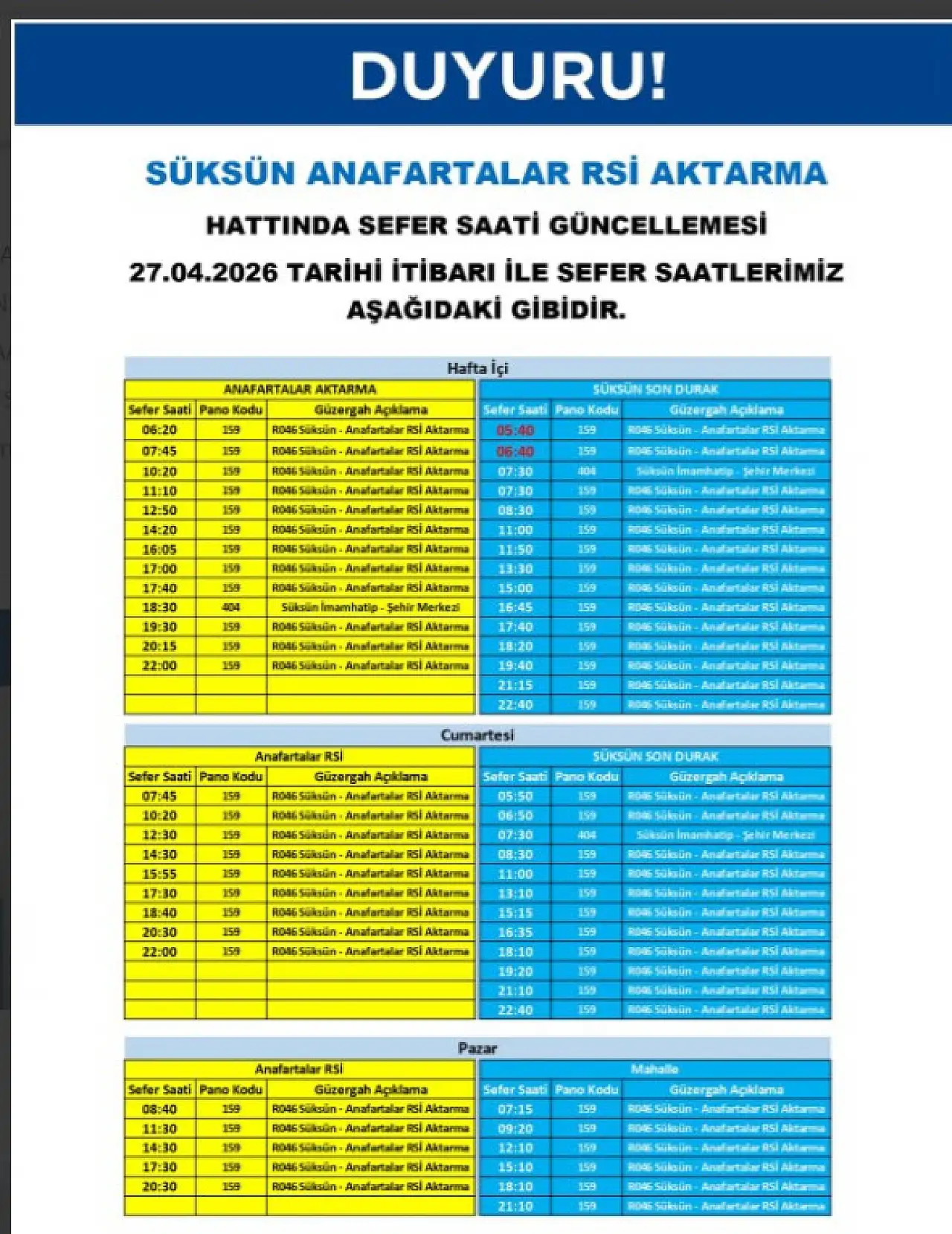 Kayseri'de ulaşımda yeni güncelleme: Sefer saatleri değişti!