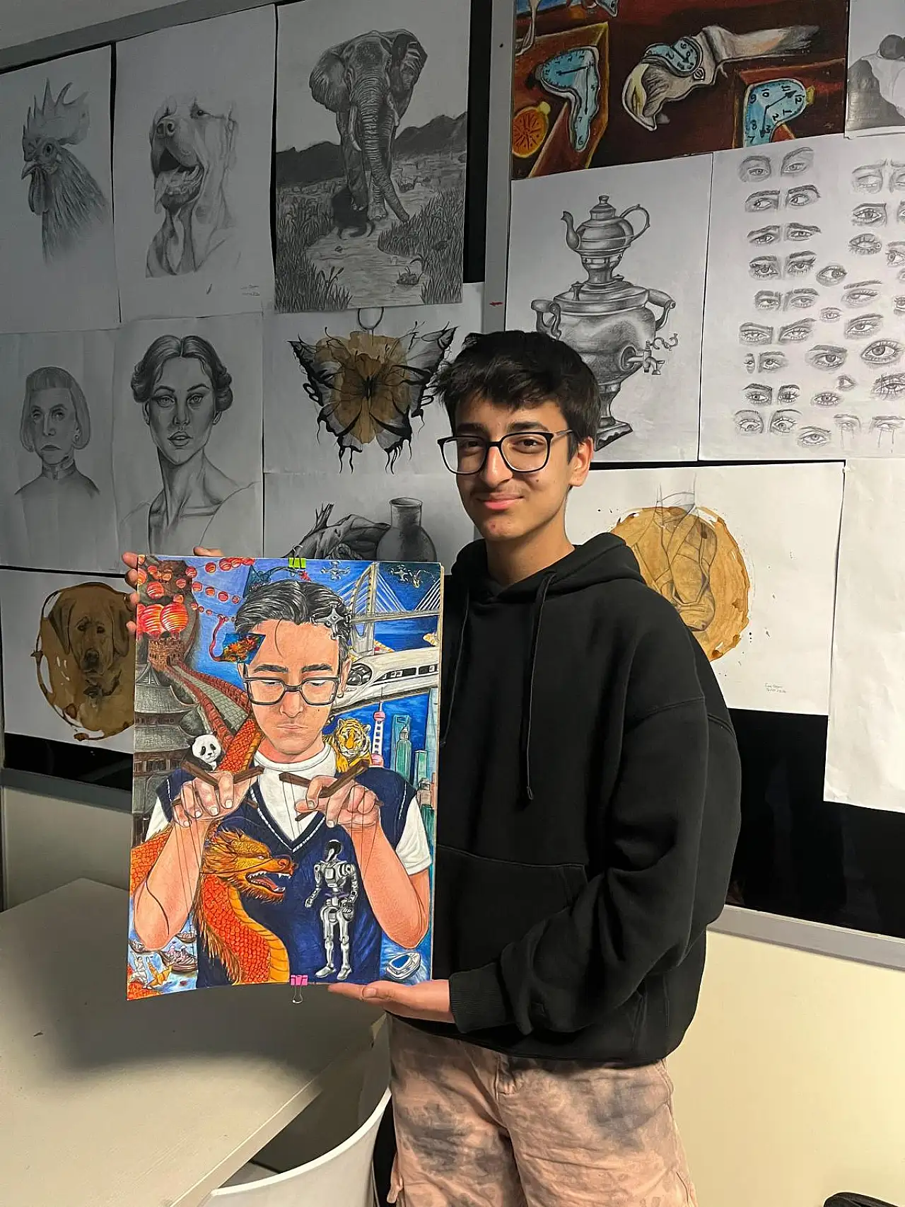 Depremle yıkılan hayatını resimle yeniden kurdu