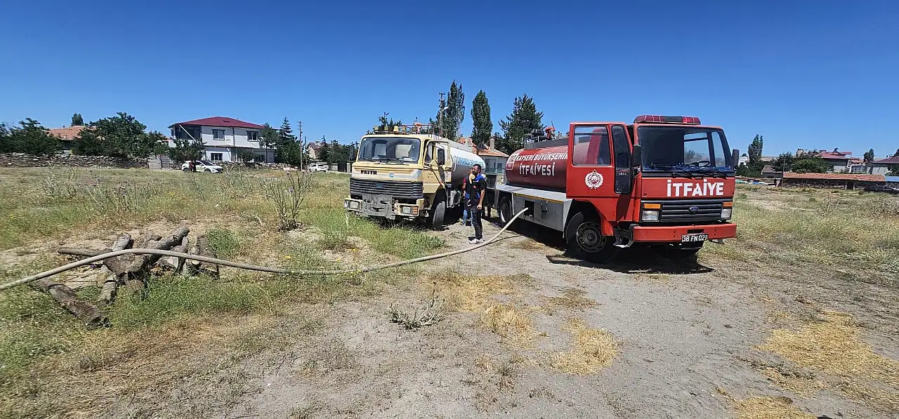Tomarza'da dumanlar yükseldi!