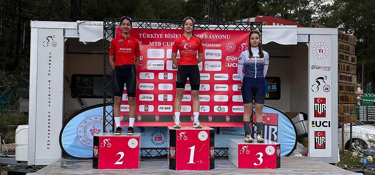 Kayserili bisikletçiler Alanya'da rüzgar gibi esti!