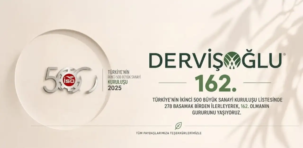 Develili şirket İSO İkinci 500'de!