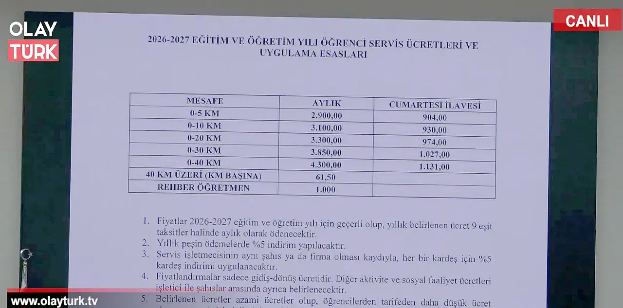 Kayseri'de servis ücretlerine resmen zamlandı! İşte gelen zam miktarı