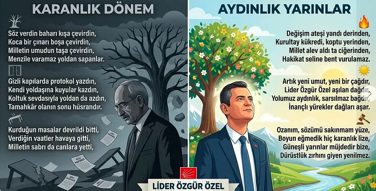 CHP'li eski başkandan gündem yaratan şiir! 'Koltuk sevdasıyla yoldan azdın'