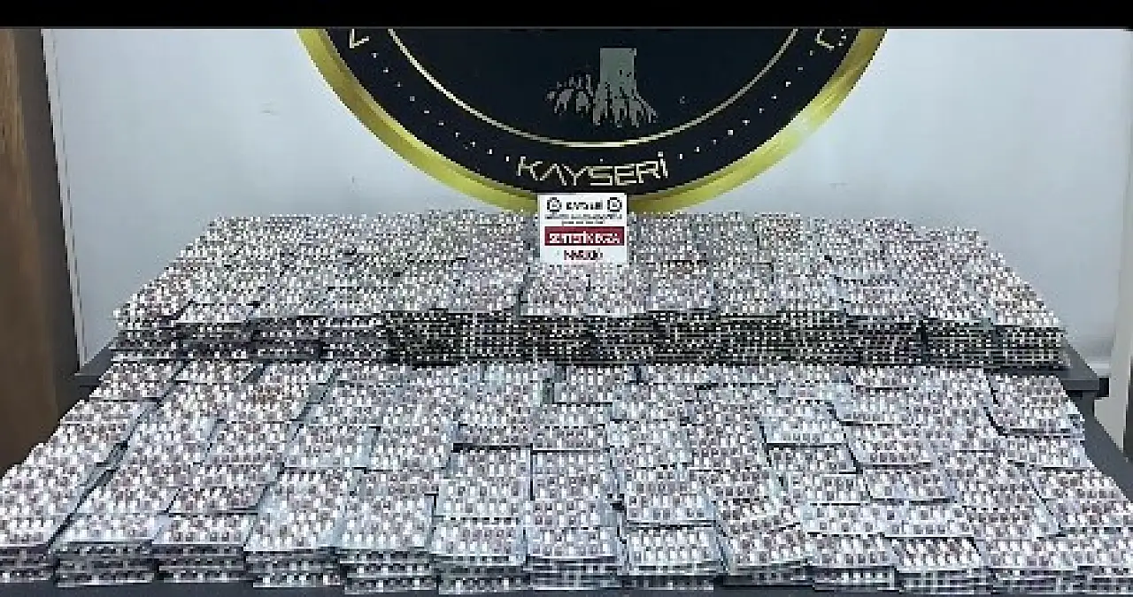 Kayseri'de iller arası uyuşturucu operasyonu: 26 bin adet ele geçirildi