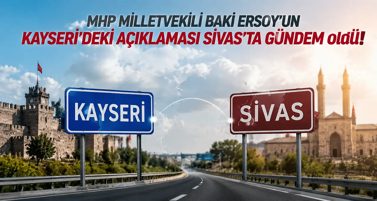 MHP Milletvekili Ersoy'un Kayseri'deki heykel açıklaması Sivas'ta gündem oldu!