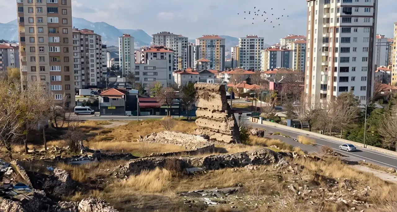 Kayseri'deki Basiliada merak konusu oldu! Mahalleye talih kuşu mu kondu?