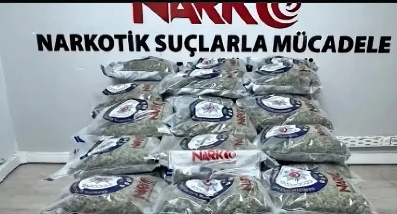 Develi'de 104 kilo narkotik madde ele geçirildi