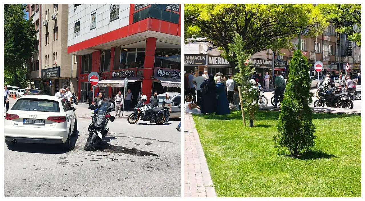 Kayseri'de gören oraya koştu! Polis memuru hastaneye kaldırıldı