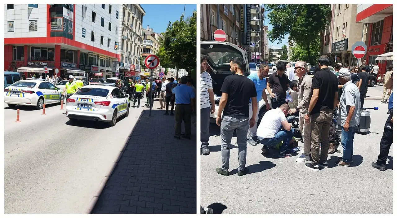 Kayseri'de gören oraya koştu! Polis memuru hastaneye kaldırıldı
