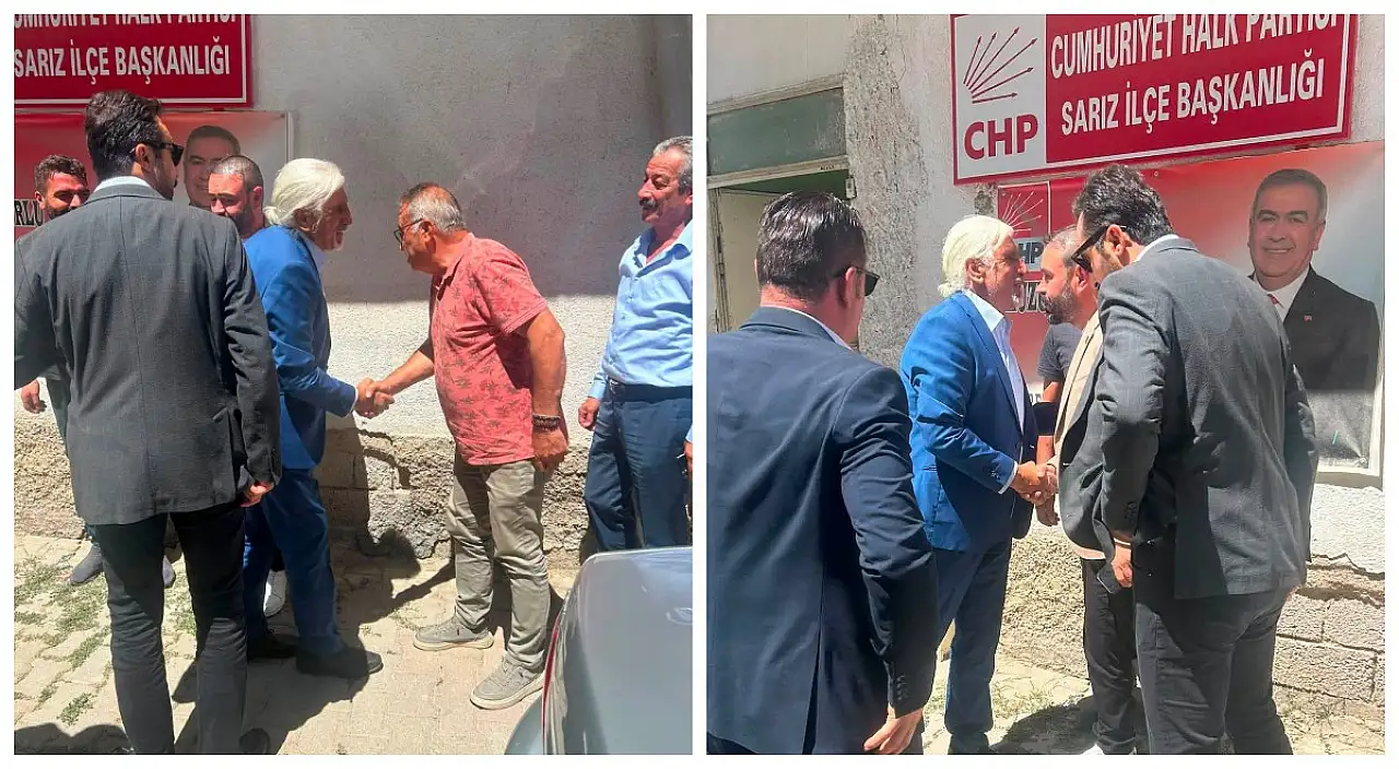 CHP Kayseri yönetimi Sarız'a çıkarma yaptı! Belediye Başkanına ulaşılamıyor