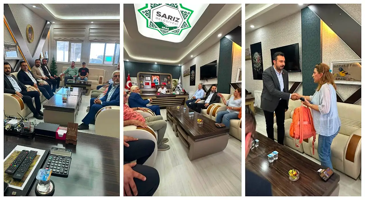 CHP Kayseri yönetimi Sarız'a çıkarma yaptı! Belediye Başkanına ulaşılamıyor