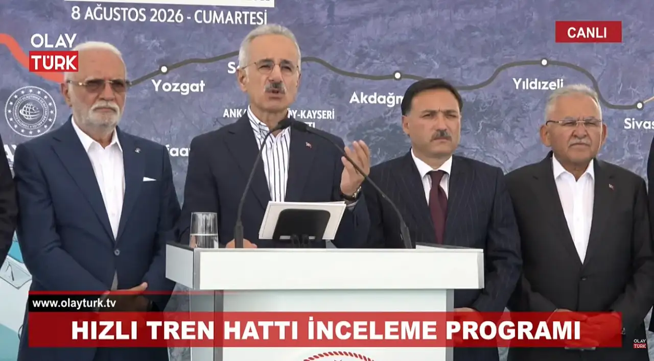 Kayseri'ye hızlı tren ne zaman gelecek? Bakan Uraloğlu açıkladı