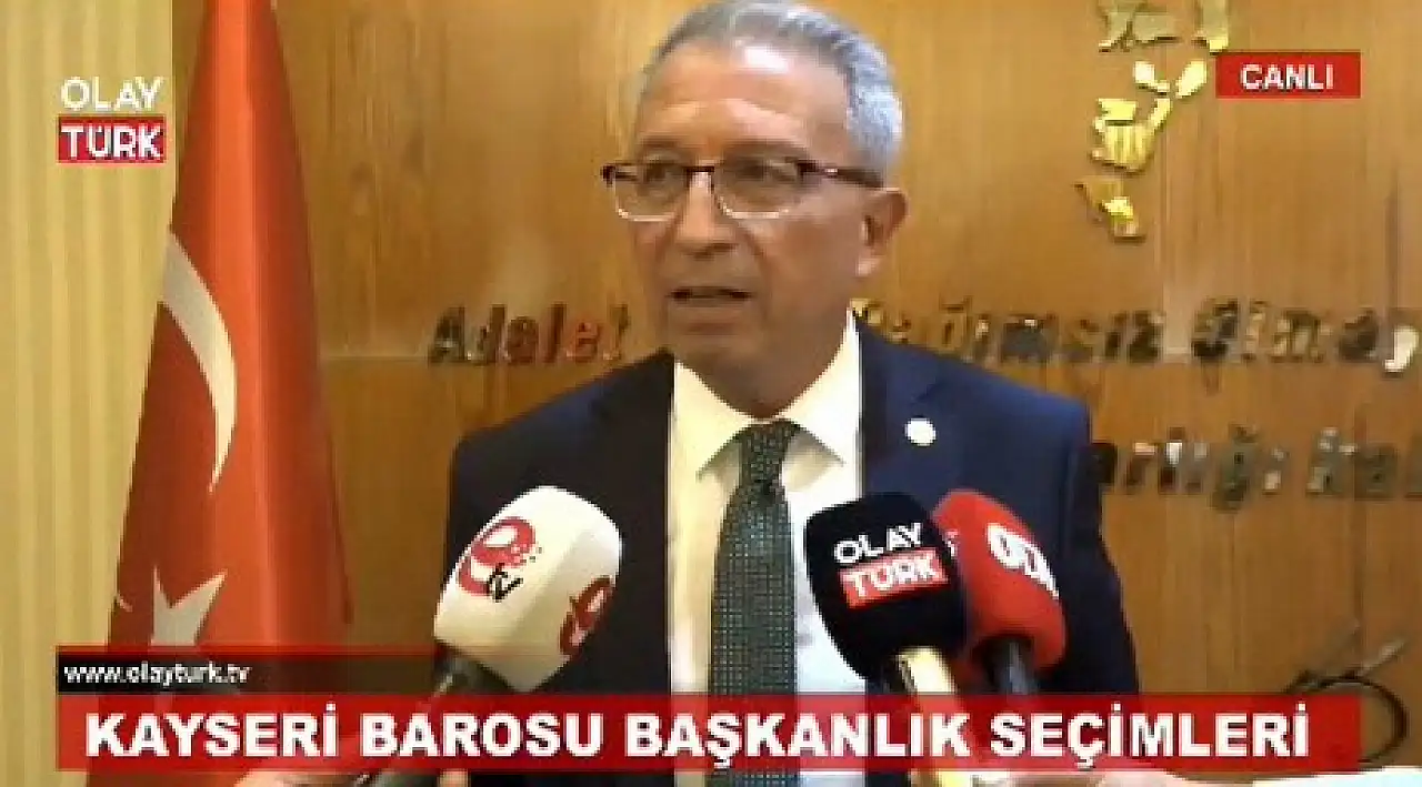 Kayseri Barosu Başkanı Özsoy'dan seçim sonrası ilk açıklama!