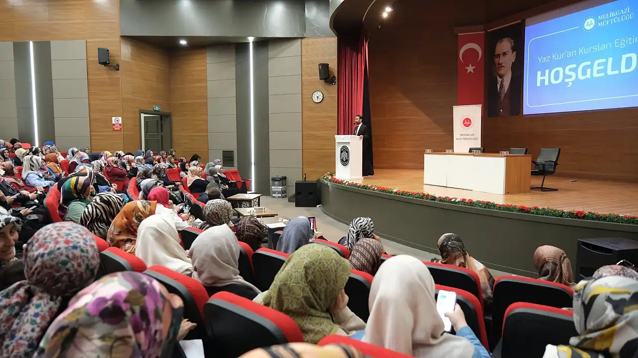 2026 Yaz Kur'an Kursu öncesi Melikgazi'de dikkat çeken seminer