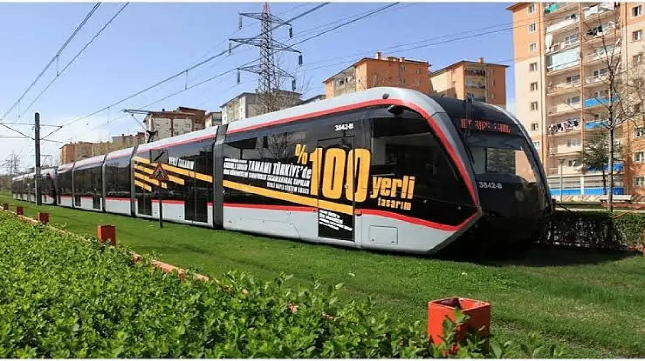 Kayseri'de tramvaya binenler dikkat!