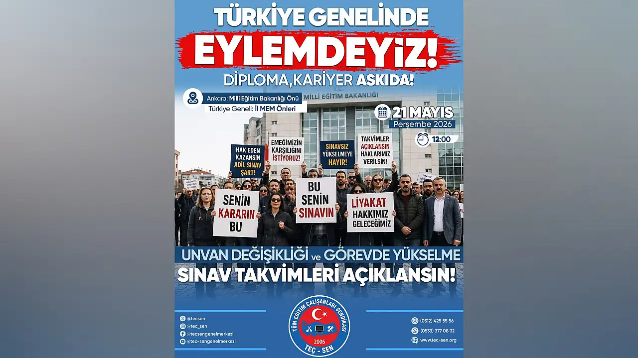Kayseri'de bugün eylem yapacaklar