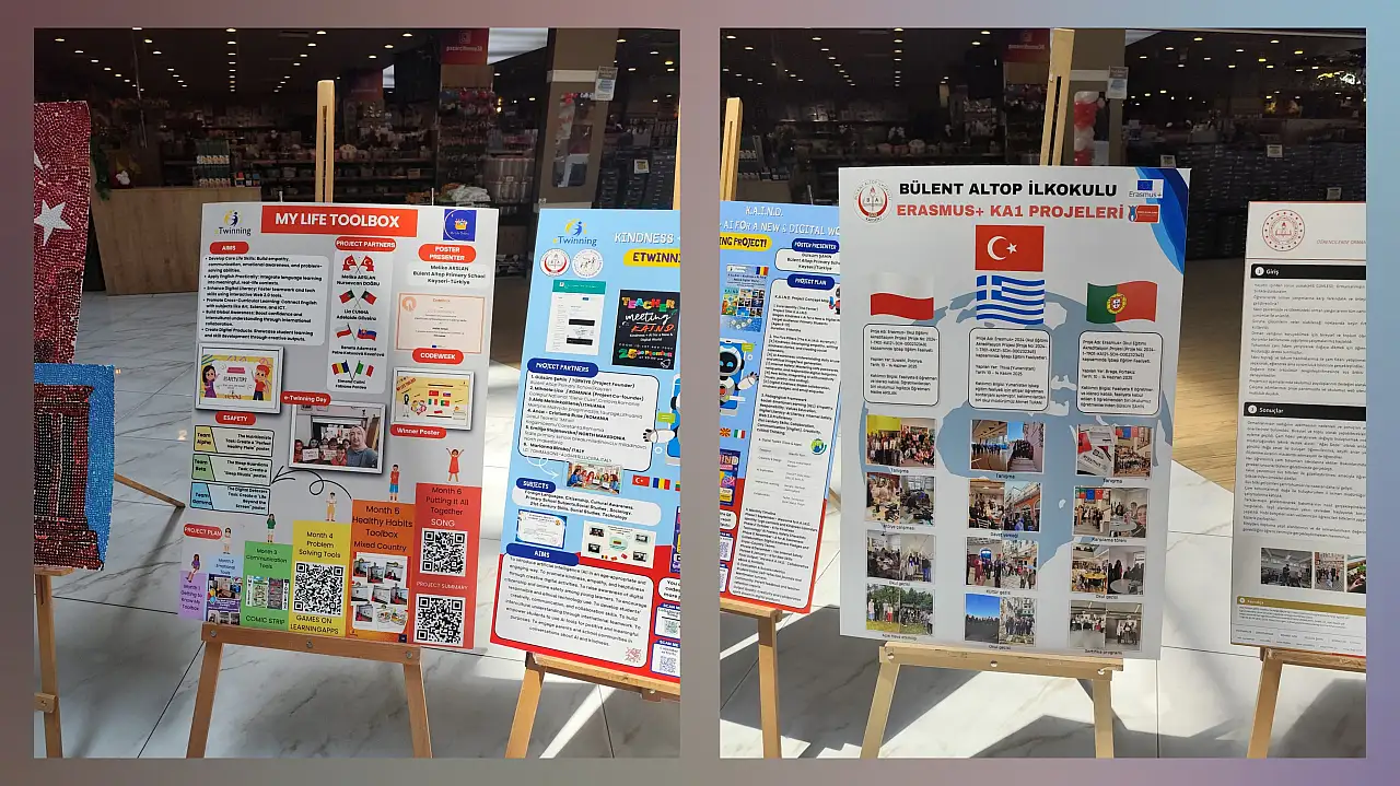 Kayseri'de öğrencilerin çalışmaları sergilendi!