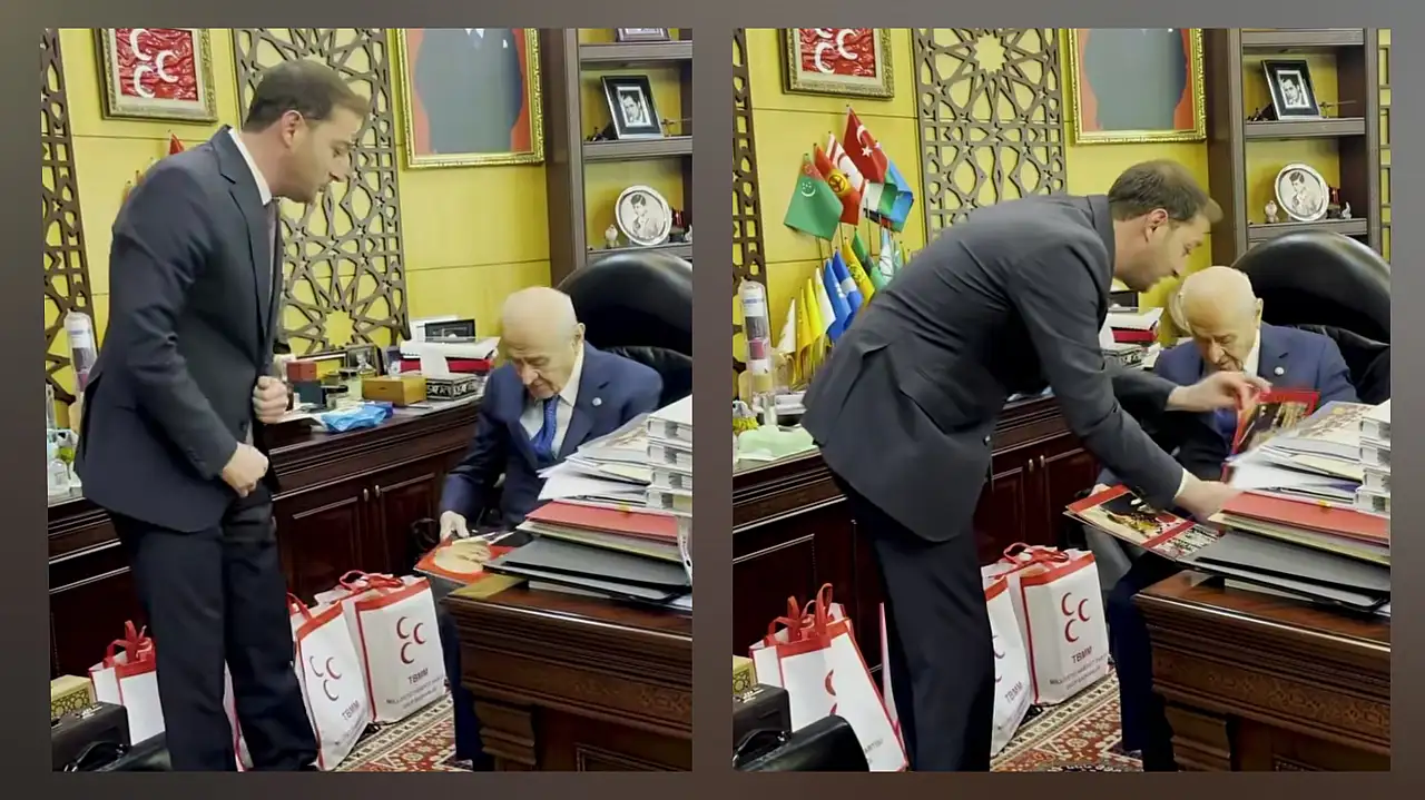 MHP Kayseri'den Bahçeli ziyaretinin görüntüleri paylaşıldı