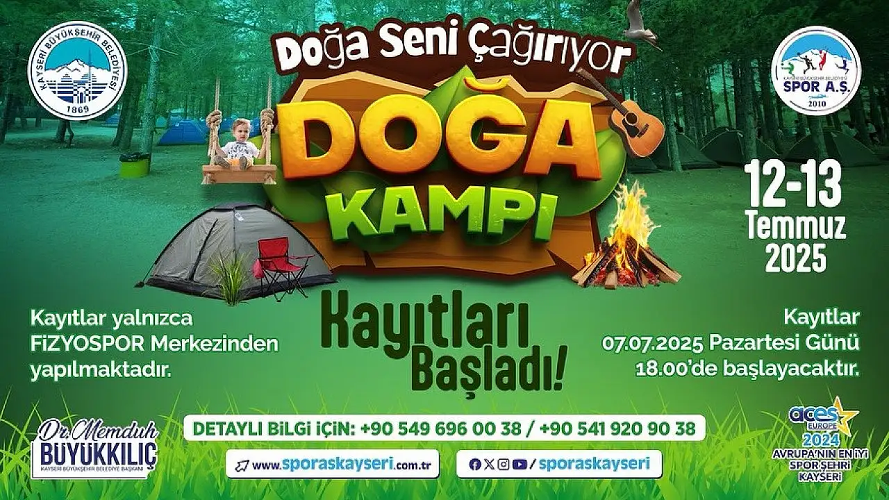 Kayseri'de çadırlar kuruluyor, eğlence başlıyor