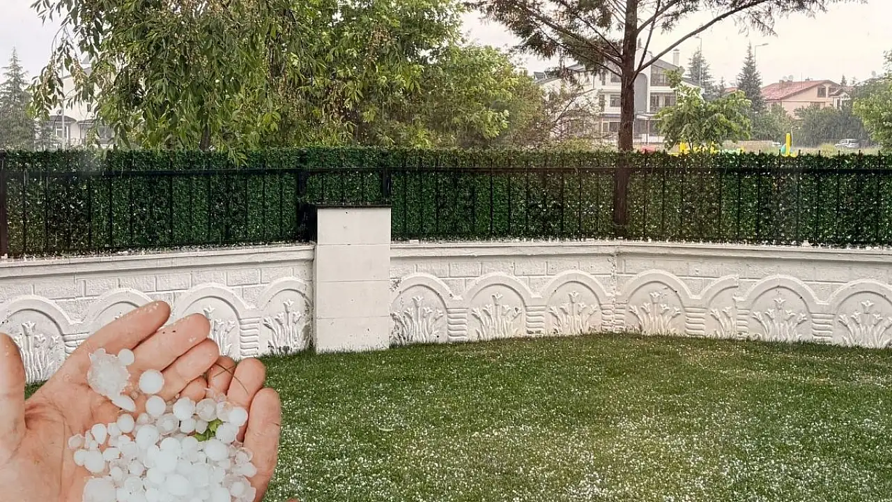 Haziran’da şaşırtan görüntüler: Dolu yağdı!