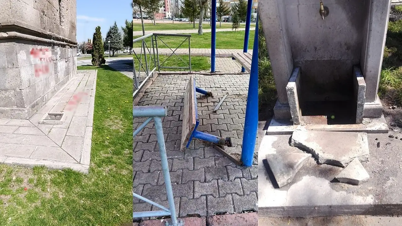 Kayseri’de kamu malına zarar verenler yandı: Tek tek tespit ediliyor!