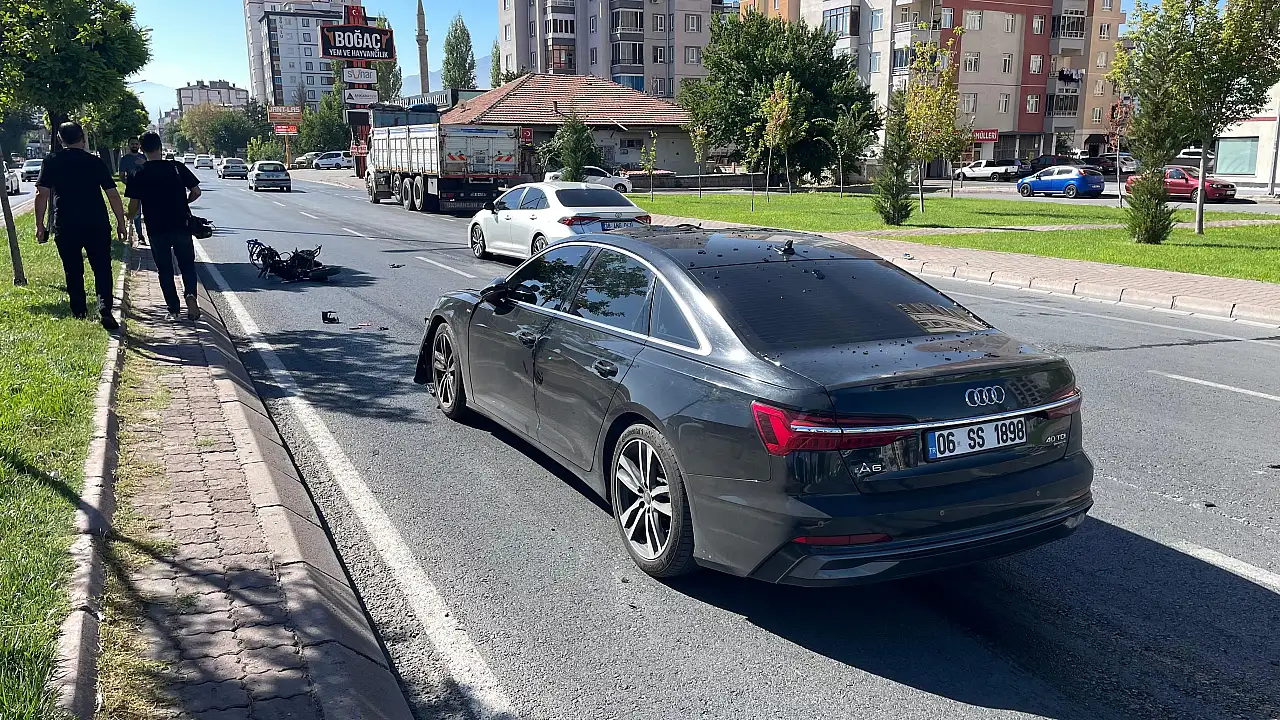 Kayseri'de kaza: Motosiklet sürücü olay yerinde can verdi
