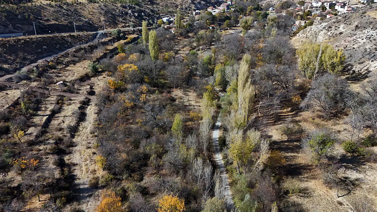 Kayseri'de büyüleyen manzara!