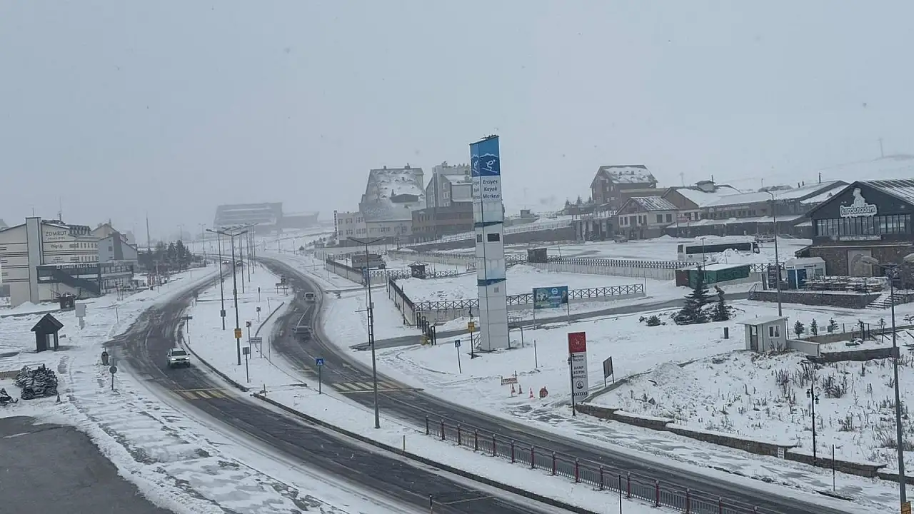 İç Anadolu'nun zirvesine kar yağdı