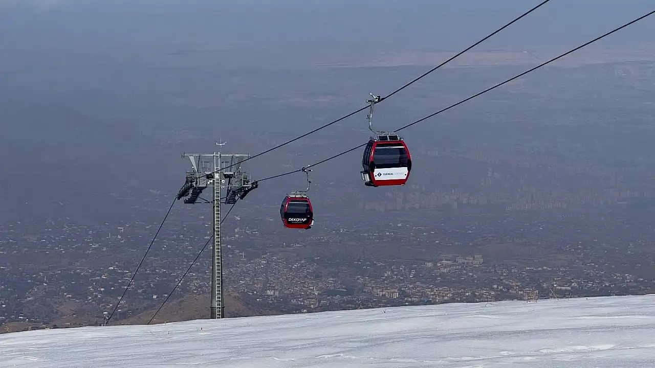 Şehir merkezinde durum farklı ama bu görüntü Kayseri'de çekildi