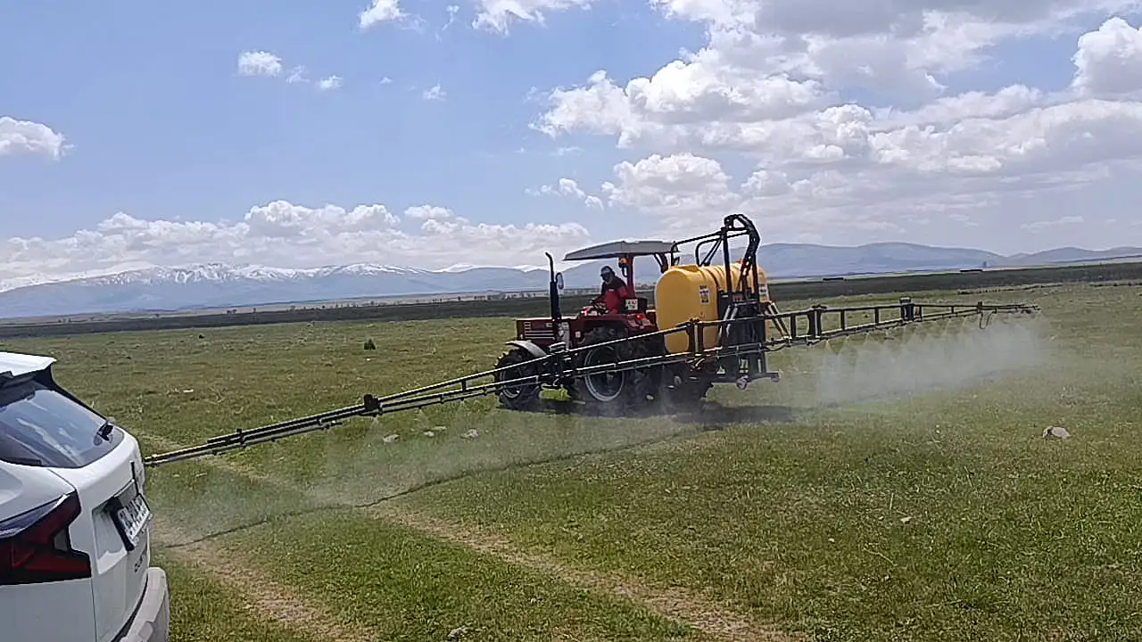 Dikkat! Kayseri'de o bölgede sıvı şekilde ilk deneme yapılı! Peki etkili olacak mı?