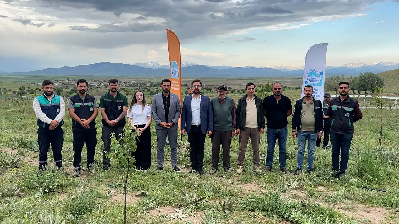 Büyükşehir'den Develi'de ağaçlandırma projesi hayata geçirildi