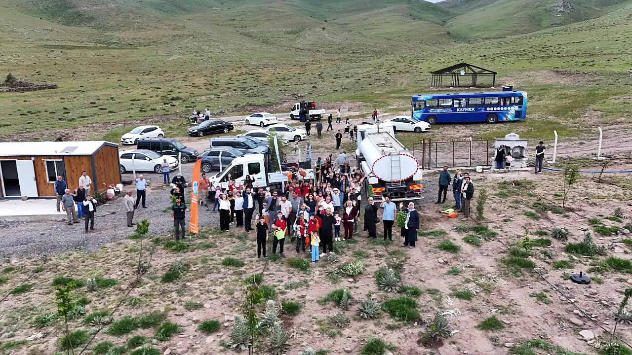 Büyükşehir'den Develi'de ağaçlandırma projesi hayata geçirildi