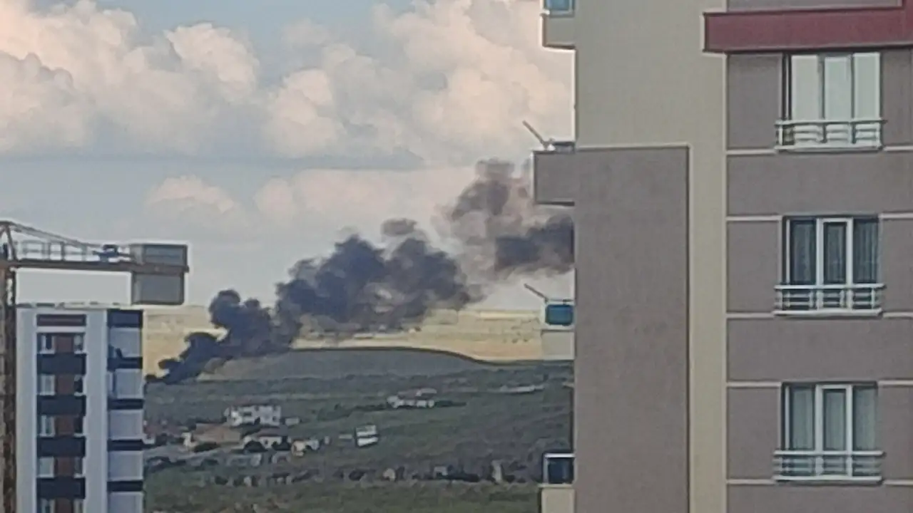 Kayseri'de siyah dumanlar yükseliyor