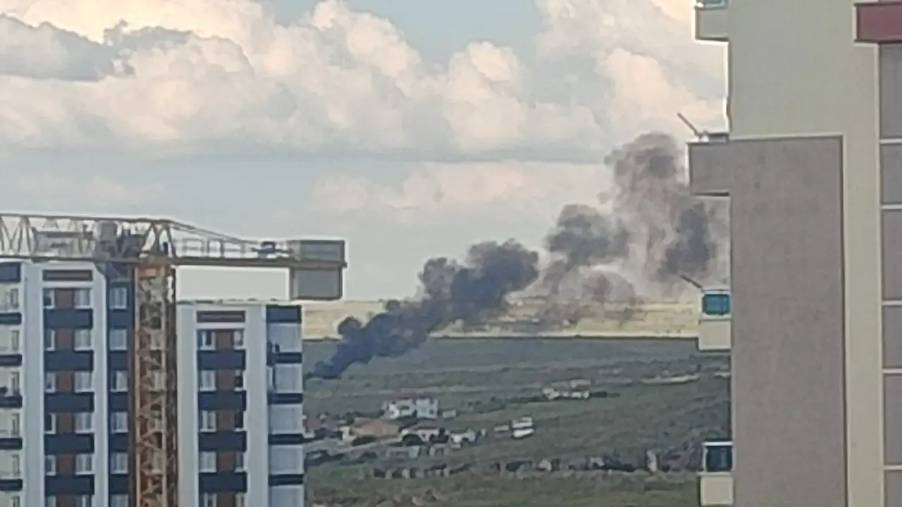 Kayseri'de siyah dumanlar yükseliyor