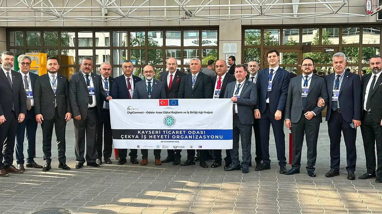 Kayseri'nin ünlü iş adamları Prag'da görüldü! Kayserili isim ağırladı