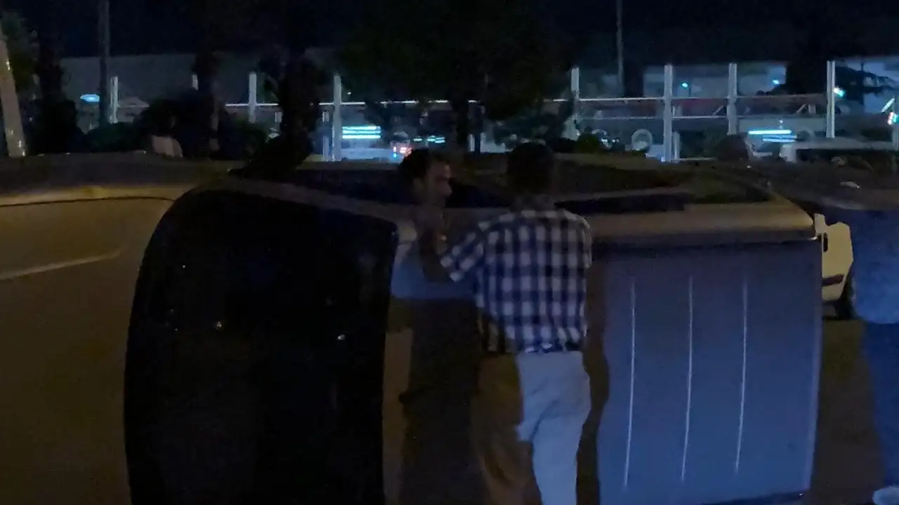 Kayseri'de 3 kişinin yaralandığı kaza sonrası ilginç anlar!