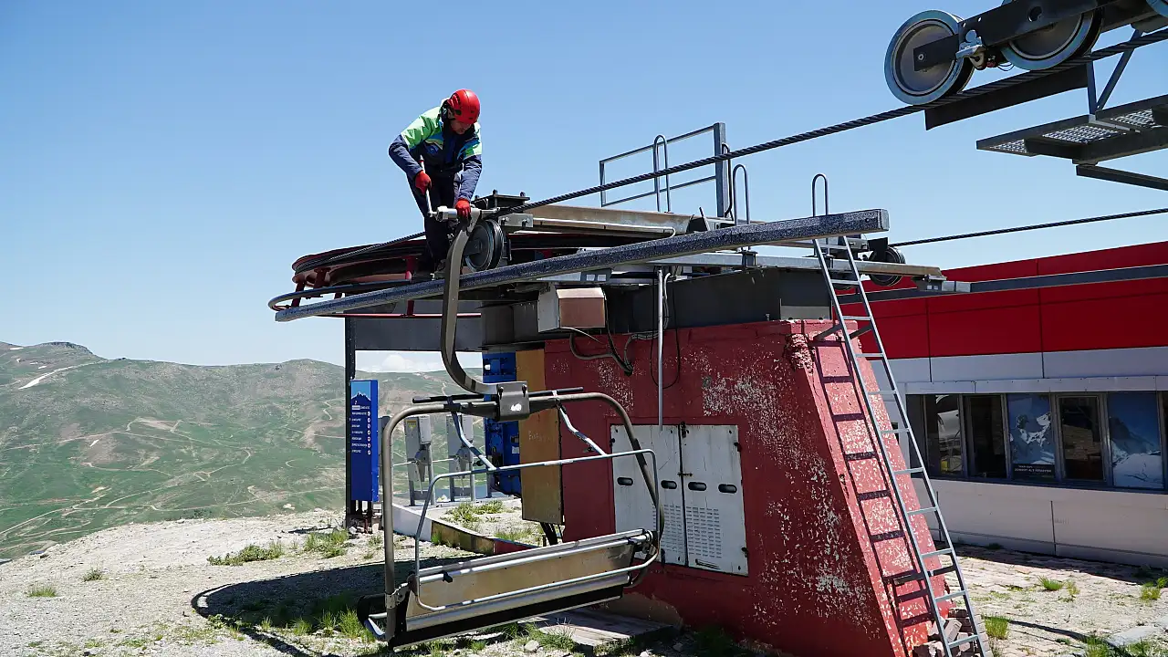 Erciyes'te sezon öncesi büyük hazırlık