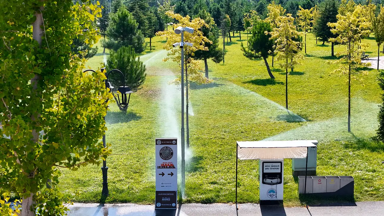 Kayseri'nin park ve bahçeleri artık daha güvenli
