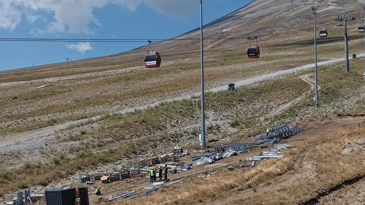 Erciyes'e 1.100 metrelik yeni yatırım! Çalışmalar başladı