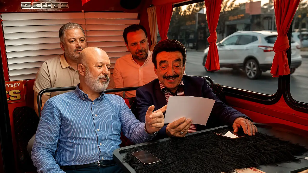 Kayseri'nin nostaljik otobüsüne ünlü isim de bindi