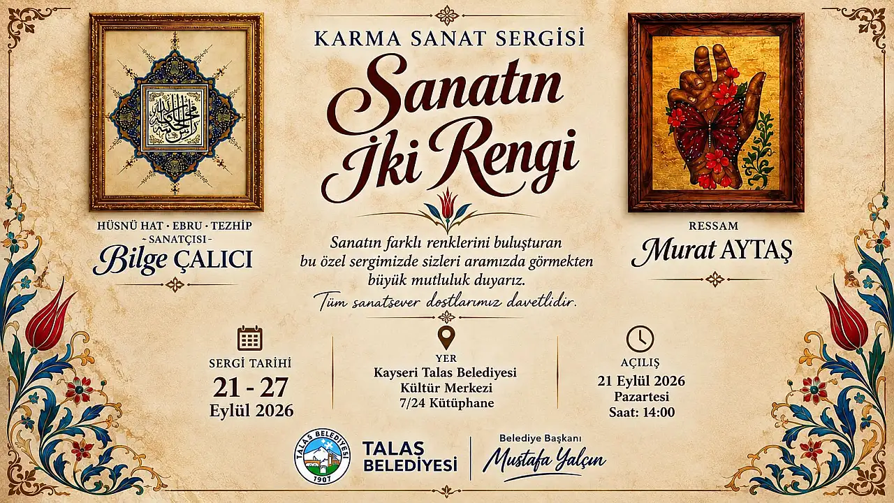 İki sanatçıdan Talas'ta özel sergi!