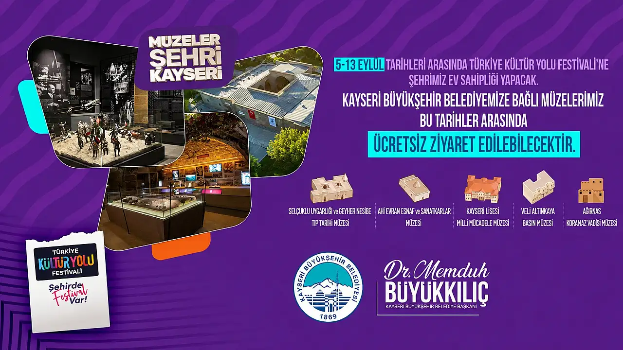 Kayserililer müjde! 8 gün ücretsiz olacak