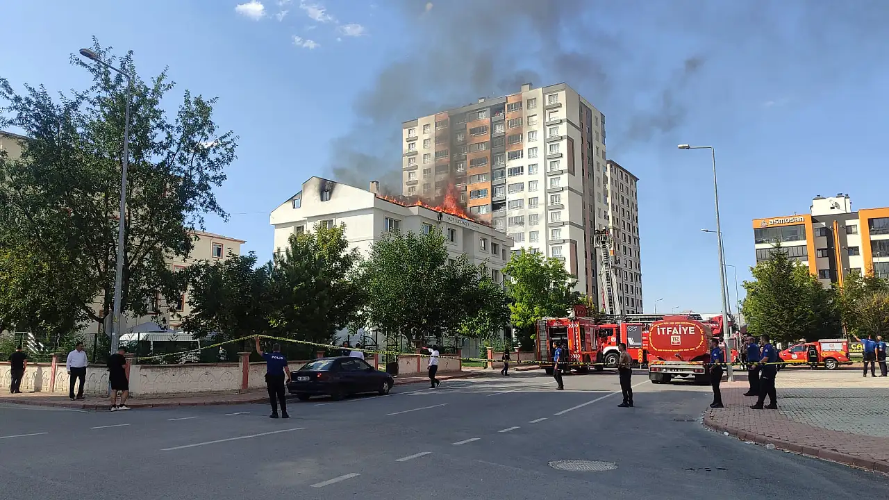 Kayseri'de Süleymancılara bağlı öğrenci yurdunda yangın çıktı