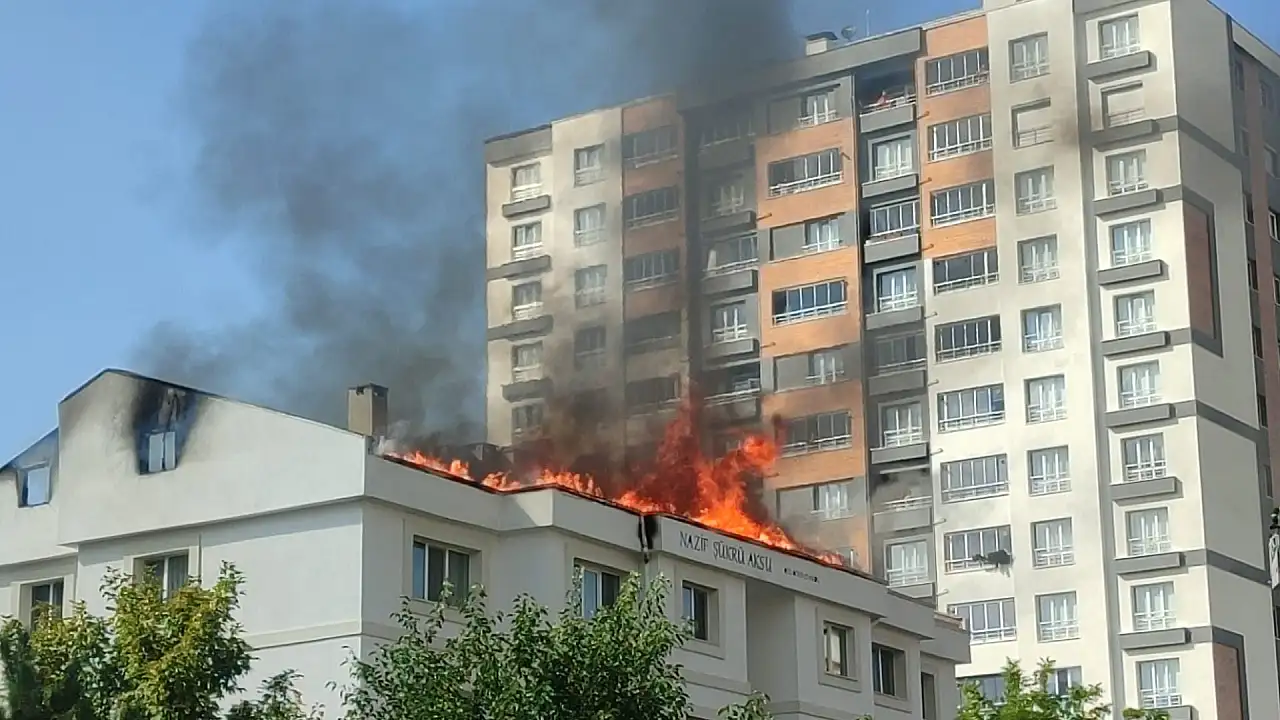 Kayseri'de Süleymancılara bağlı öğrenci yurdunda yangın çıktı