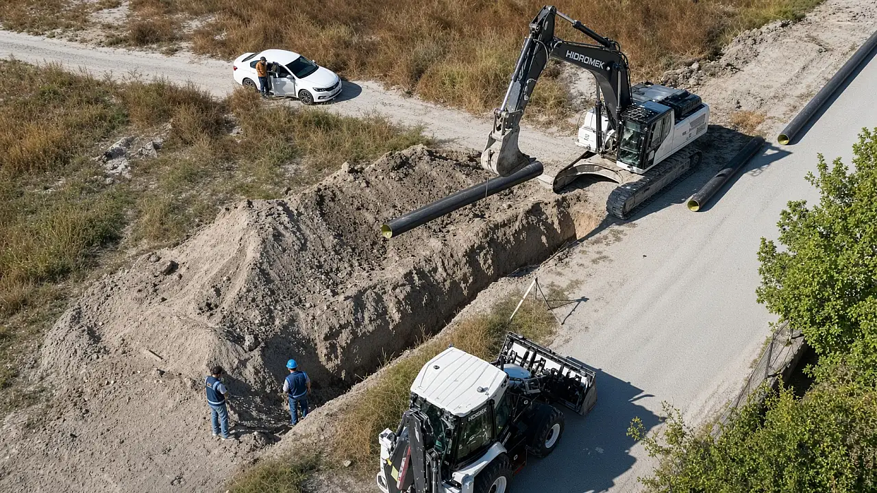 Kayseri'de yeni yerleşim alanları için altyapı çalışması başladı